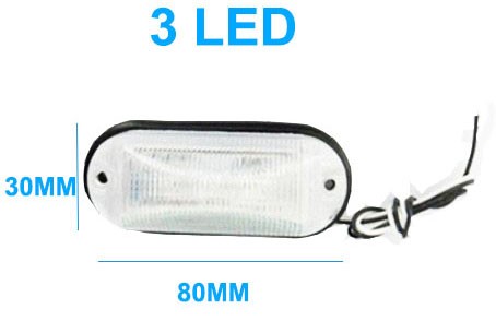 AE-LA569W 12-24V, 0.02A, 0.56W szélességjelző/helyzetjelző fehér 