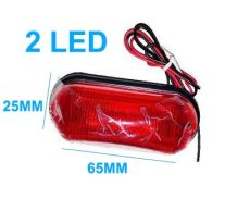 AE-LA570R 24V, 0.02A, 0.56W szélességjelző/helyzetjelző piros "E" jellel
