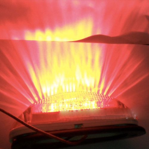 AE-LA570R 24V, 0.02A, 0.56W szélességjelző/helyzetjelző piros "E" jellel