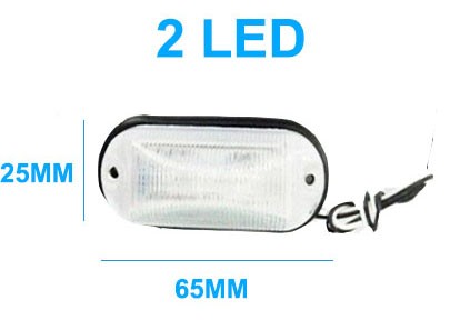 AE-LA570W 24V, 0.02A, 0.56W szélességjelző/helyzetjelző fehér "E" jellel  