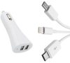 WF132-1/12-24V 2.1A，2-es USB töltő M-USB/Apple/Type-C