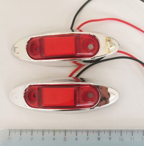 4 LED-es szélesséjelző, helyzetjelző - piros - 12/24V