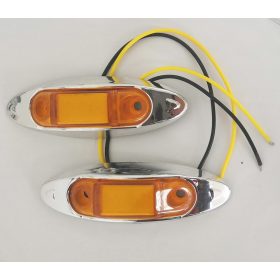 4 LED-es szélesséjelző, helyzetjelző - sárga - 12/24V