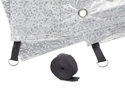UL-ZCM110/L 110G Cotton Autóponyva többrétegű, cipzározható, fényvisszaverő csíkokkal ellátva, tükör kialakítás