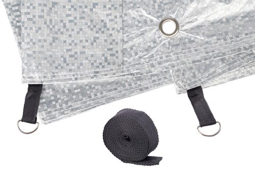UL-ZCM110/XL 110G Cotton Autóponyva többrétegű, cipzározható, fényvisszaverő matricákkal ellátva