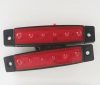 6LED-es szélességjelző - piros - E-jel -12/24V 113505A-R