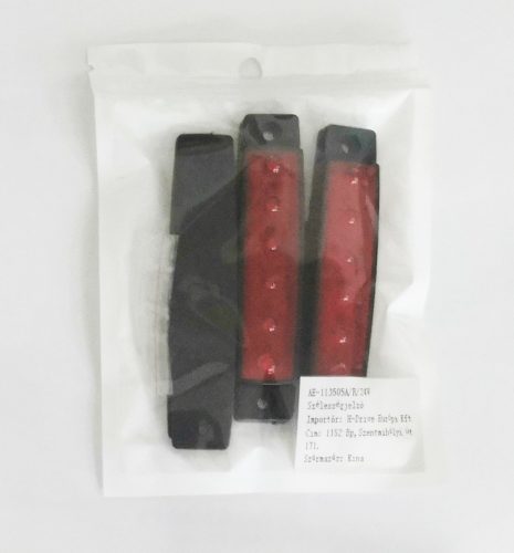 6LED-es szélességjelző - piros - E-jel -12/24V 113505A-R
