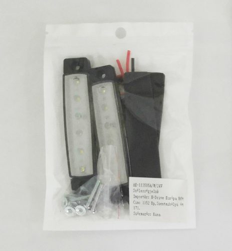 6LED-es szélességjelző - fehér - E-jel -12/24V 113505A-W