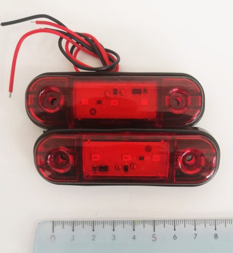 AE-113512B/R szélességjelző, piros ,12-24V