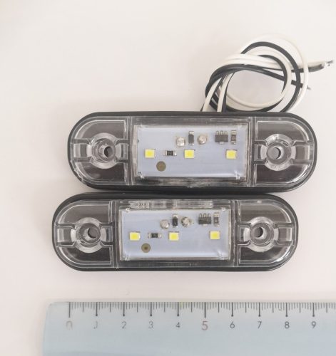 AE-113512B/W szélességjelző,fehér,12-24V