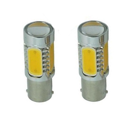  SMD-PL-6W-21Y 2db BA15S 21W LED izzó  sárga