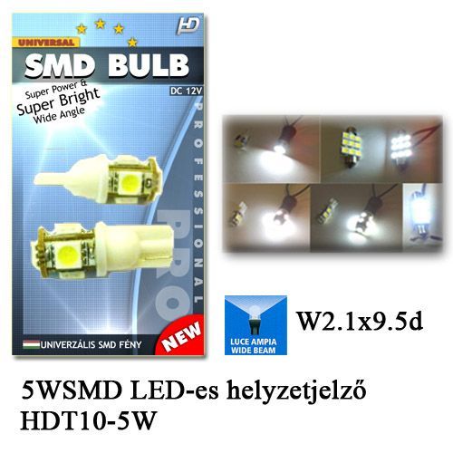 CLASSIC T10 5SMD Fehér SMD-T10-5SMD