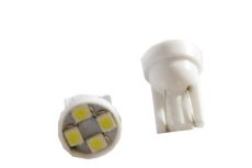 Led helyzetjelző izzó 4 SMD leddel 24V T10 SMD-T10-4SMD/24V