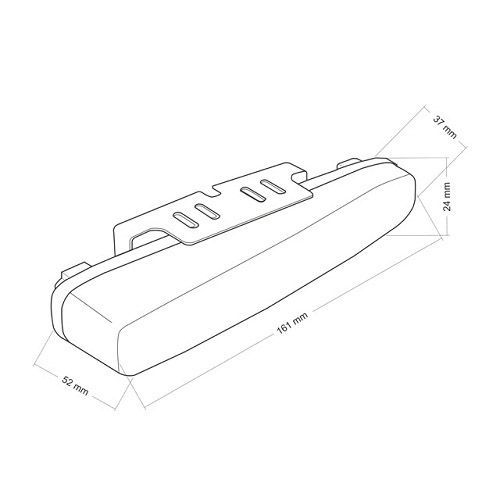 NSSC Nappali menetfény DRL-506HP ívelt