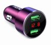4.8A , 12-24v,  gyors töltő , dupla usb kimenet, display kijelző feszültségmérő AE-W15815