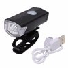  3 üzemmódú LED kerékpár első lámpa USB újratölthető