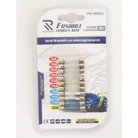 17242 üvegbiztosíték nagy, 10 db-os