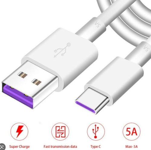 Usb-C kábel, 6A, 120 cm hosszú gyors töltőkábel 18022