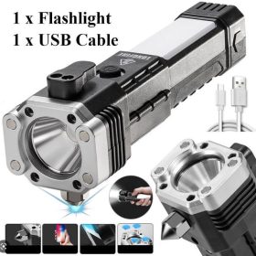   Szerelőlámpa többfunkciós 3W, biztonsági öv kés, ablaktörő kalapács, 18457