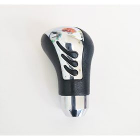 Váltógomb fekete-chrome 18770