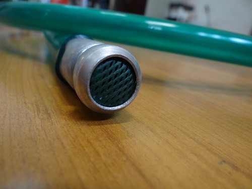 Benzinlopócső vékony Szűrős