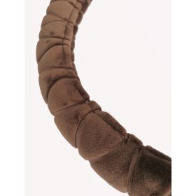 KV-HL2185BAR, Barna plüss kormányvédő 38 cm 