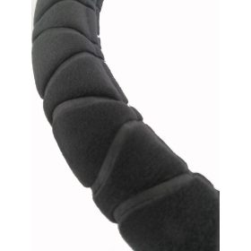 2185BK Fekete plüss kormányvédő 38 cm