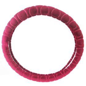 KV-HL2185BR Bordó plüss kormányvédő, 38 cm