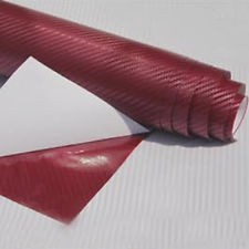 Karosszéria fólia, karbon mintával , piros színben 50*60cm  (FN-CS294/60)