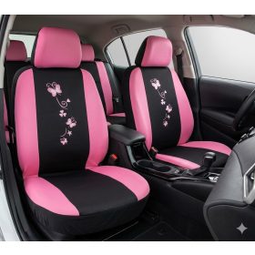   Pillangó Pink-Fekete Univerzális Autó Üléshuzat Szett  UL-AG23001B