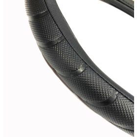 Műbőr kormányvédő fekete KV-HB23825/4-1bk