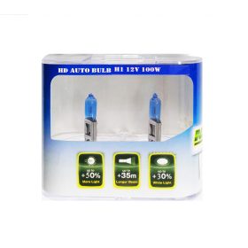 2 DB-os H1 Fehér izzó - 100W 12V H1SB+