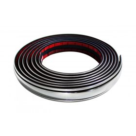  3m hosszú díszcsík Króm/Fekete 23mm KCS-A23-302-101