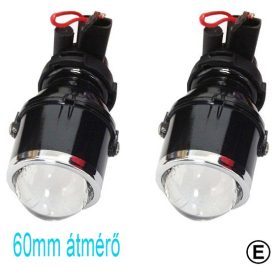   Kerek 60mm ködlámpa szett "E" jeles projektoros KL-SW2004 