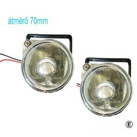   Kerek 70mm ködlámpa szett "E" jeles kör  KL-SW2408