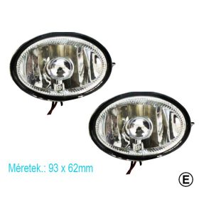 Ovális ködlámpa szett "E" jeles KL-SW2404