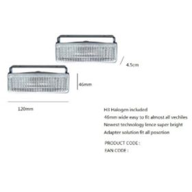 Téglalap ködlámpa szett KL-HD4215