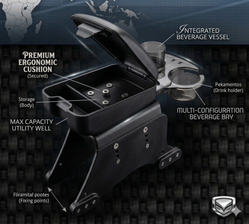 Könyöktámasz fekete KNY-48009BB 