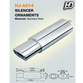 Kipufogódob rozsdamentes acél KP-HJA014