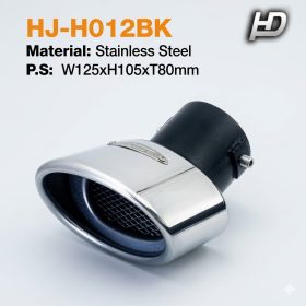 Kipufogóvég csapott ovál KPV-HJH012BK
