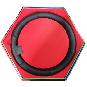   Valódi bőr kormányvédő-lyukacsos mintával fekete színben KV-2042BK