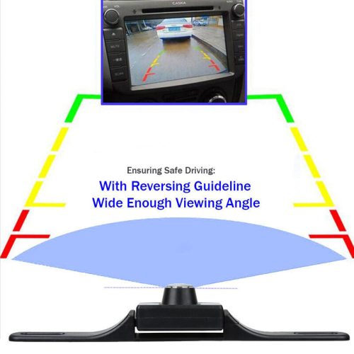 tolató kamera, 120-170 látószög, 90 fokban dönthető, 8db led, Av-Lab4031Abs