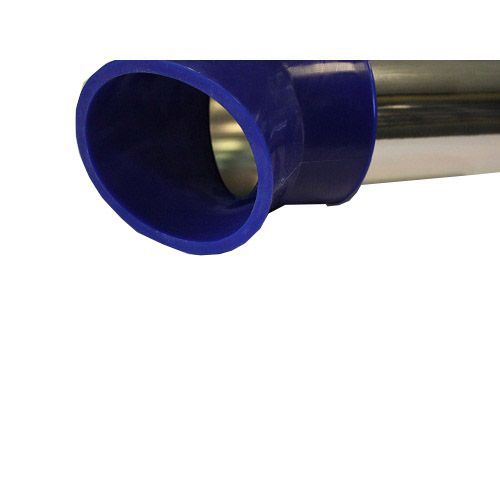 Alu könyök kék 76mm LG-JL-6021