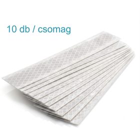 10DB-os Fényvisszaverő csík fehér M-3C-W