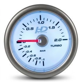 Turbónyomás mérőóra fehér számlapos LED7707 
