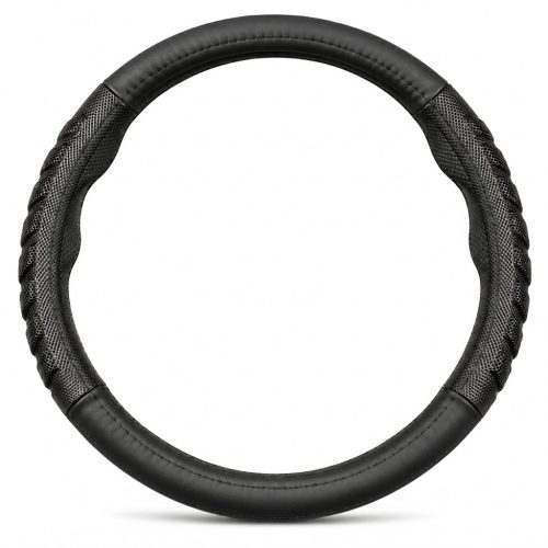 Bőr Kormányvédő 38cm Fekete 5008BK