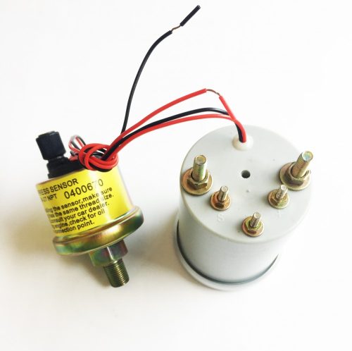 Olajnyomás mérőóra fehér számlappal LED7704 