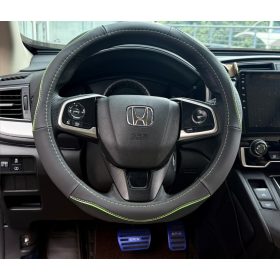 Valódi bőr kormányvédő SPORT KV-5057A - BLACK GREEN