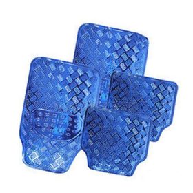    SZ-THM3025BL Alumíniumhatású univerzális gumiszőnyeg autóba / 4 db-os - Kék 