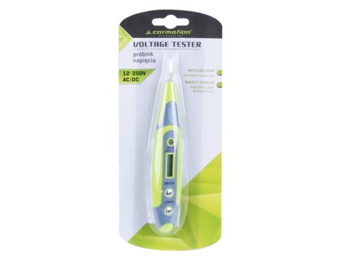 DC / AC FESZÜLTSÉGVIZSGÁLÓ LCD-VEL, 12-250V CM58104